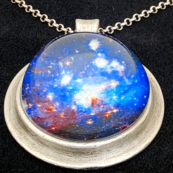Boutique Academia Blue Nebula Necklace - Picture 10 of 16